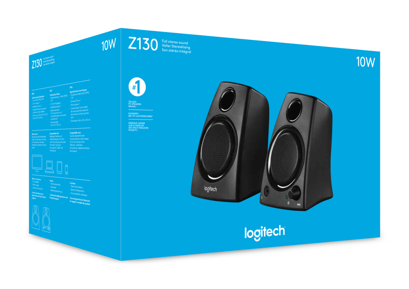Logitech Z-130 - Speakers - for PC - 980-000418