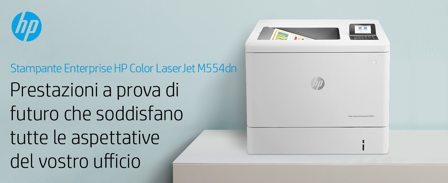 HP Color LaserJet Enterprise M554dn Printer - 7ZU81A