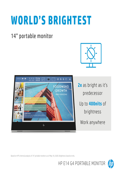 HP E-Series E14 G4 - 35.6 cm (14") - 1920 x 1080 pixels - Full HD - LED - 5 ms - White - 1B065AA#ABB