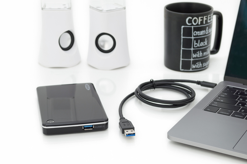 DIGITUS USB-C till USB-A-kabel 1m 3.1 Gen2 - DB-300146-010-S