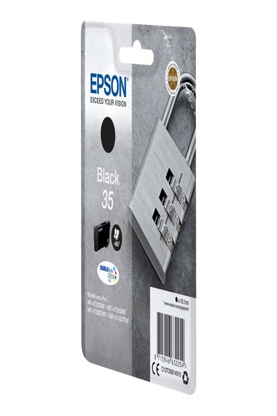 Epson Padlock 35 DURABrite Ultra Single Black Ink - Standard Yield - Black - Pigment-based ink - 16.1 ml - 1 pc(s) - 900 pages