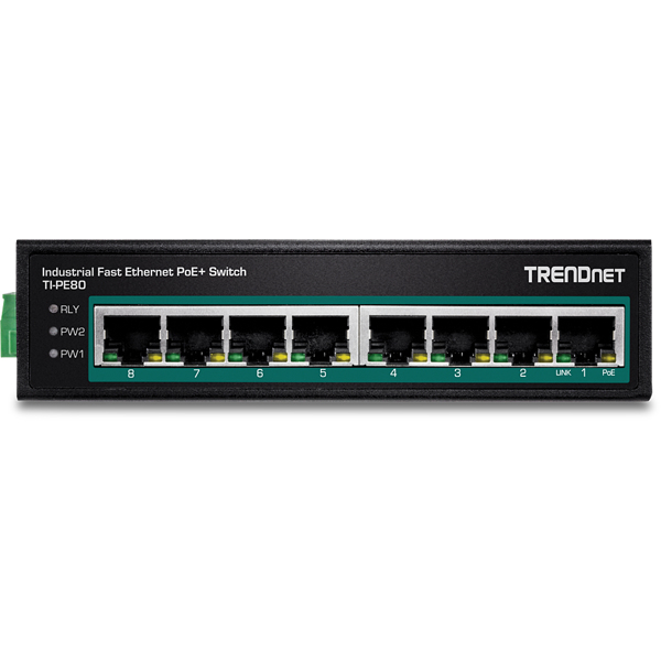 TRENDnet TI-PE80 - Fast Ethernet (10/100) - TI-PE80