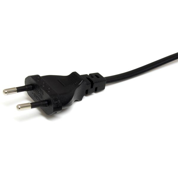 StarTech Standard Laptop Power Cord - EU to C7 - Power cable (250 VAC) - Euro plug (M) - IEC 320 EN 60320 C7 - 1.0m - Black - Europe (PXTNB2SEU1M) - PXTNB2SEU1M