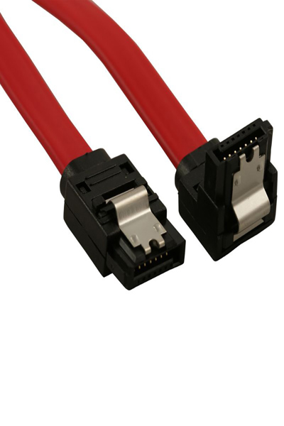 Origin Storage Serial ATA Cable 45cm Straight > Right Angle - 0.45 m - SATA III - SATA 7-pin - SATA 7-pin - Male/Male - Red - C-I-SATA-24R