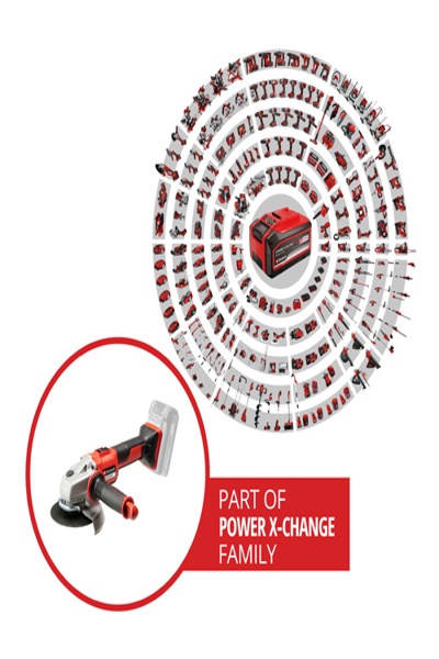 Einhell AXXIO - Noir, Rouge - 12,5 cm - 8 500 tr/min - 3,3 cm - Batterie