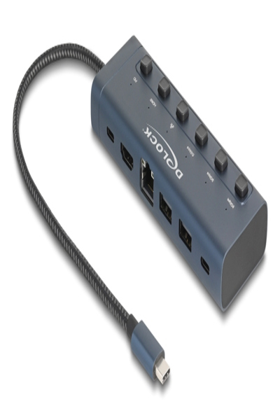 Delock USB Type-C Dockingstation 4K - HDMI Gigabit LAN PD 3.0 90 W mit - 92000