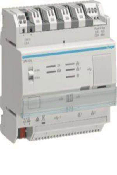 Hager controller TJA510N Elcom IP/2D interface REG