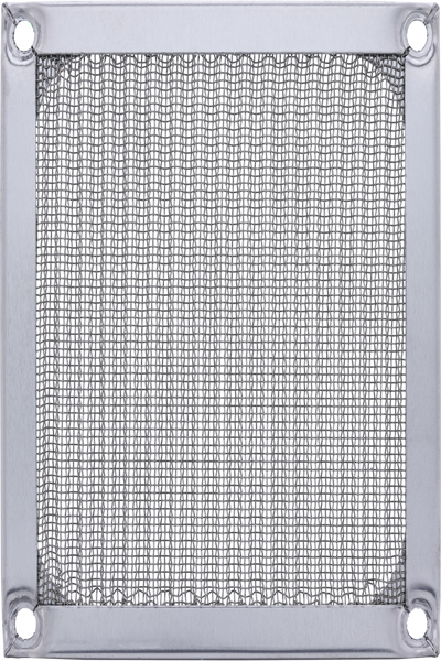 Grille de filtre en aluminium pour ventilateur InLine - 92 x 92 mm