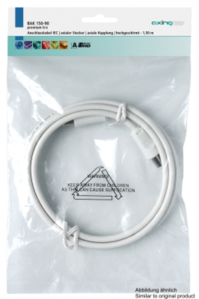 axing BAK25090, 2,5 m, IEC, IEC, blanc