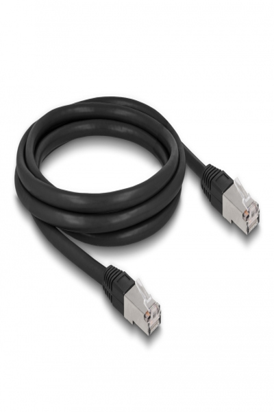 Delock Cat.6A S/FTP PE Outdoor RJ45 Network Cable Black 2m - 80127