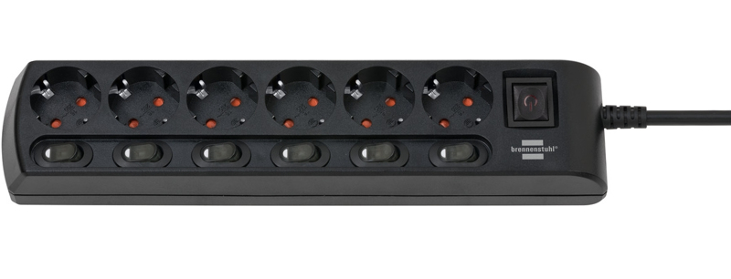 Brennenstuhl 1153110116 - 2 m - 6 AC uttag - 1153110116
