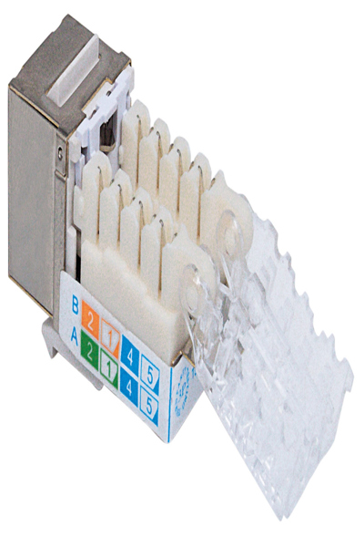 Intellinet Keystone-jack, Cat6A, FTP, verktygslös, låsfunktion, metallisk - 790789