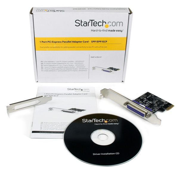 StarTech 1 Port PCIe Expansion Card - PCI Express to Parallel Interface Card - SPP/ECP PEX1P2 (PEX1P2) - PEX1P2