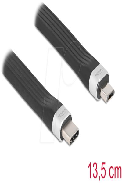 Delock USB-kabel - 24-stifts USB-C (hane) till Micro-USB Typ B (hane) - 86793