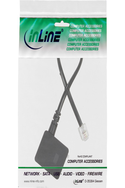 Câble adaptateur TAE InLine RJ11 6P4C mâle vers TAE-N femelle