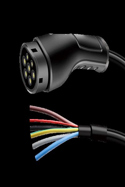 LogiLink EV Laddningskabel Typ 2 Open End 3P 16A 11kW 5m - EVC0132