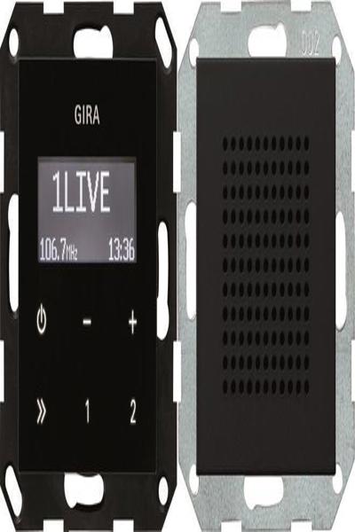 Système de haut-parleurs GIRA UP-Radio RDS 55 Noir w 2280005
