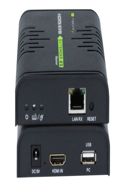 Techly 120m HDMI KVM extender over network cable - IDATA-HDMI-KVM2
