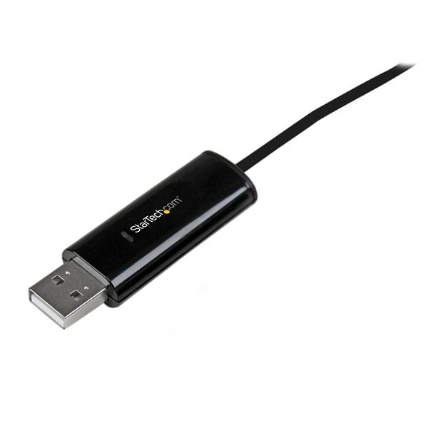 2 port USB keyboard and mouse KM switch / switch with data transfer for PC and Mac - USB KM data transfer cable - SVKMS2
