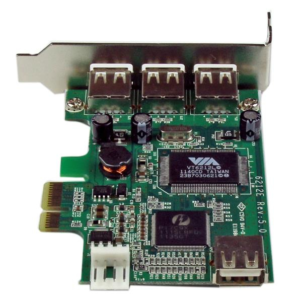 4 Port PCI Express Low Profile High Speed USB Card - PEXUSB4DP
