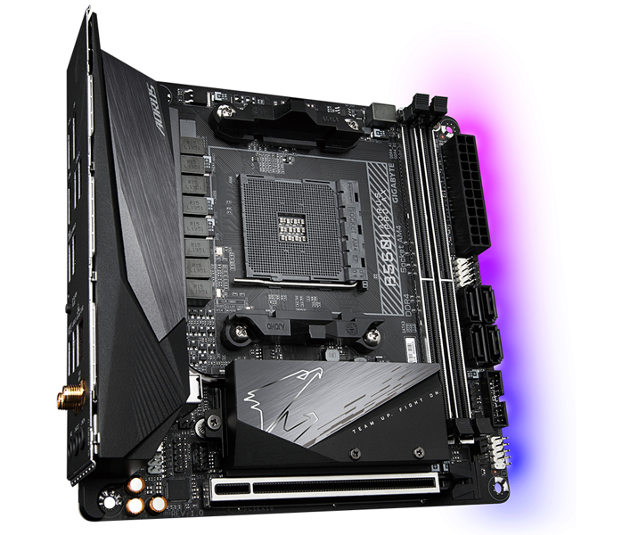 Gigabyte B550I AORUS PRO AX - AMD Ryzen - Socket AM4 - B550 I AORUS PRO AX