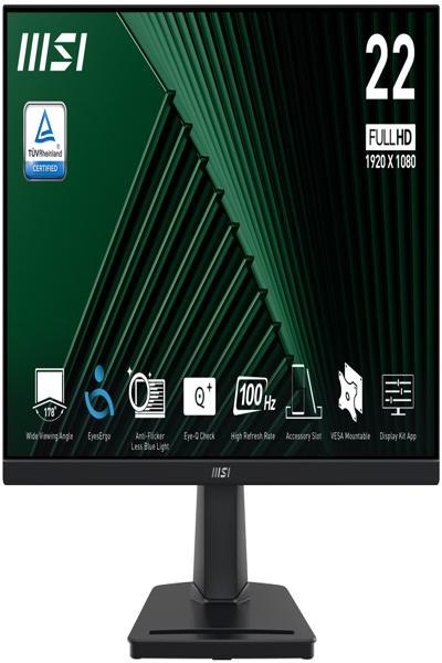 MSI PRO MP225V 21.5 INCH FULL HD OFFICE MONITOR - PRO MP225V