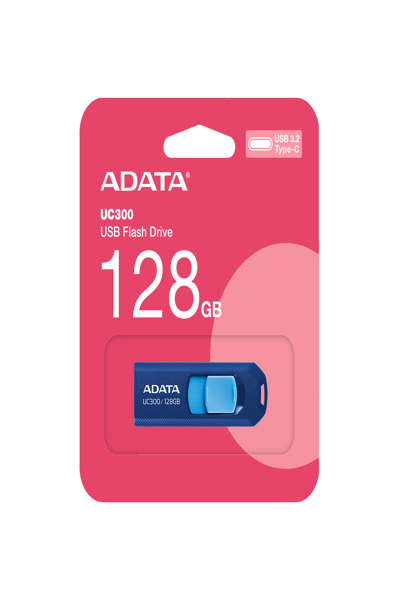 ADATA UC300 128GB USB memory stick, USB-C 3.2 Gen 1, dark blue/light blue