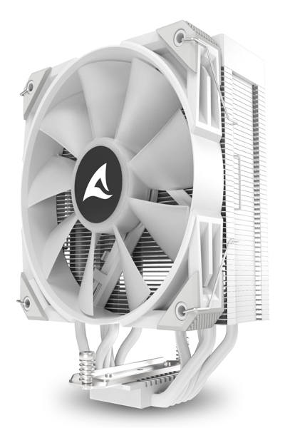 Sharkoon A50 RGB, Refroidisseur d'air, 12 cm, 500 tr/min, 1800 tr/min, 121,55 m³/h, Blanc