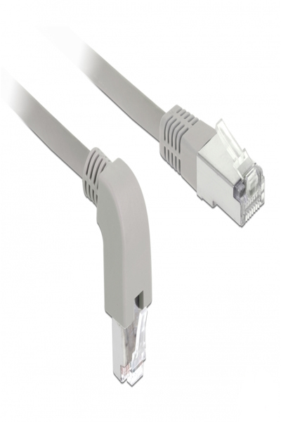 Câble patch Delock - RJ-45 (M) coudé vers le bas vers RJ-45 (M) droit