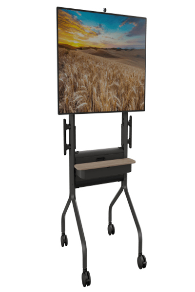 Chief LSCUBÂ  Voyager Manual Height Adjustable AV Cart Black - LSCUB