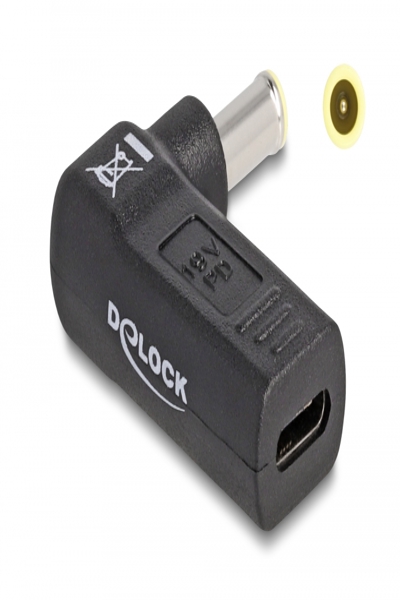 Delock Power adapter - 24 pin USB-C (F) to DC jack 5.5 x 3.0 mm (M) - 60013