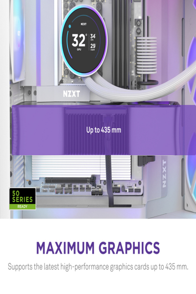 NZXT H9 Flow RGB midi tower PC white - CM-H92FW-R1