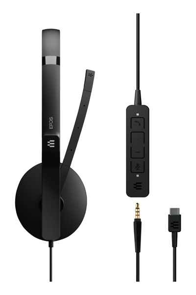 EPOS SENNHEISER ADAPT 165 USB-C II Stereo Headset USB-C inkl. 3,5mm Klinkenstecker Inline Call Control - Audio - Stereo - 1000920