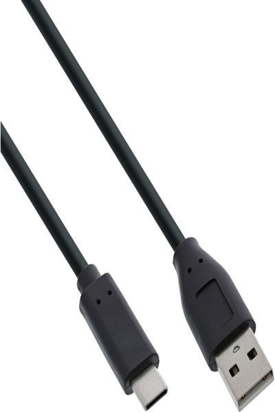 Câble USB 2.0 InLine - USB-C mâle / USB-A mâle - noir - 5 m
