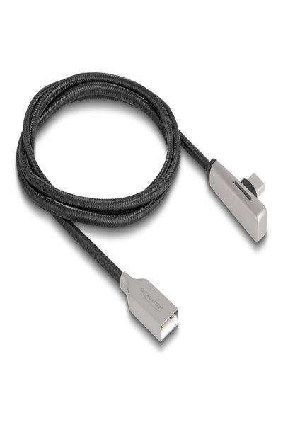 Câble USB Delock - USB (M) vers USB-C (M) 24 broches coudé