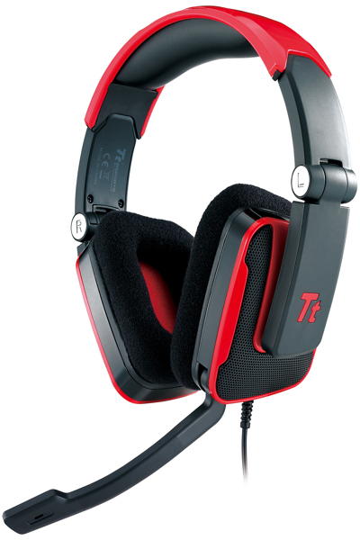 Thermaltake Shock Trådbundet Gaming Headset Svart Röd - HT-SHK002ECRE