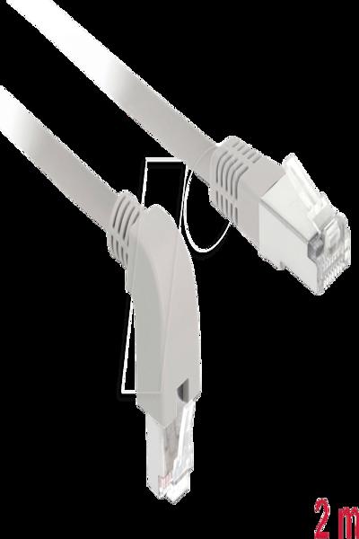 Câble patch Delock - RJ-45 (M) coudé vers le bas vers RJ-45 (M) droit