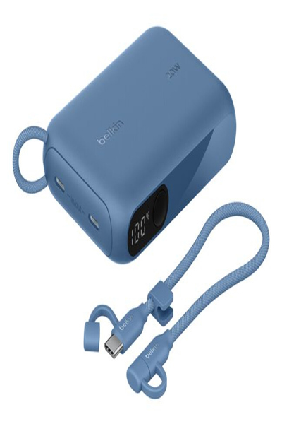 Belkin BoostCharge - Power Bank - with Display - 10000 mAh - 20 Watt - PD - 2 - BPB027HQBL