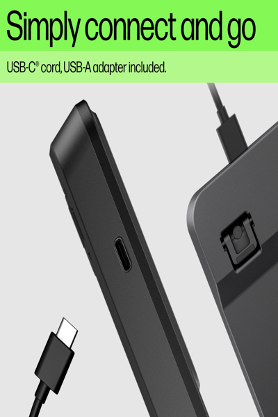 HP 405 Multi-Device Backlit Wired Keyboard: USB-C - 7N7C1AA