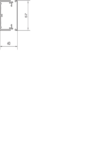 Hager LF4006007035 2 m PVC gris