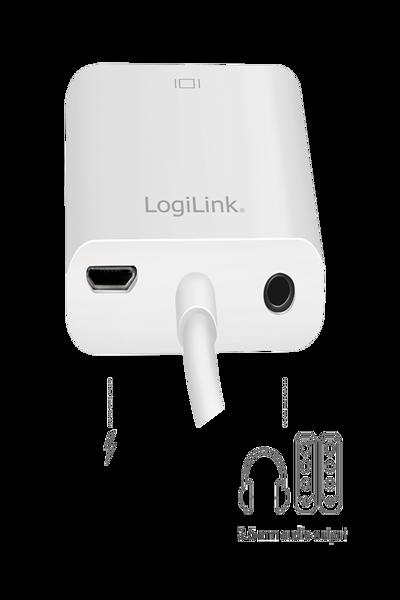 LogiLink HDMI 1.4 Adapterkabel 150mm Vit - CV0150