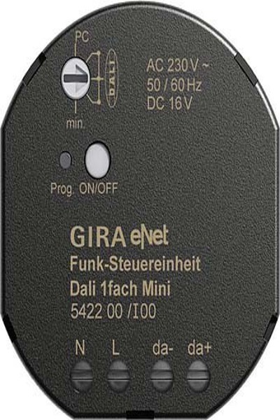 Unité de commande radio GIRA Mini DALI 542200