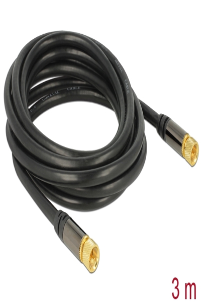 Delock Antennkabel - F-kontakt hane till F-kontakt hane - 88920