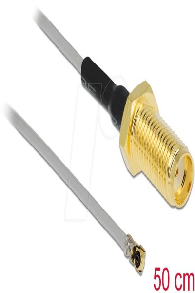 Delock Antenna cable - SMA (F) to MHF4 (M) - 90399