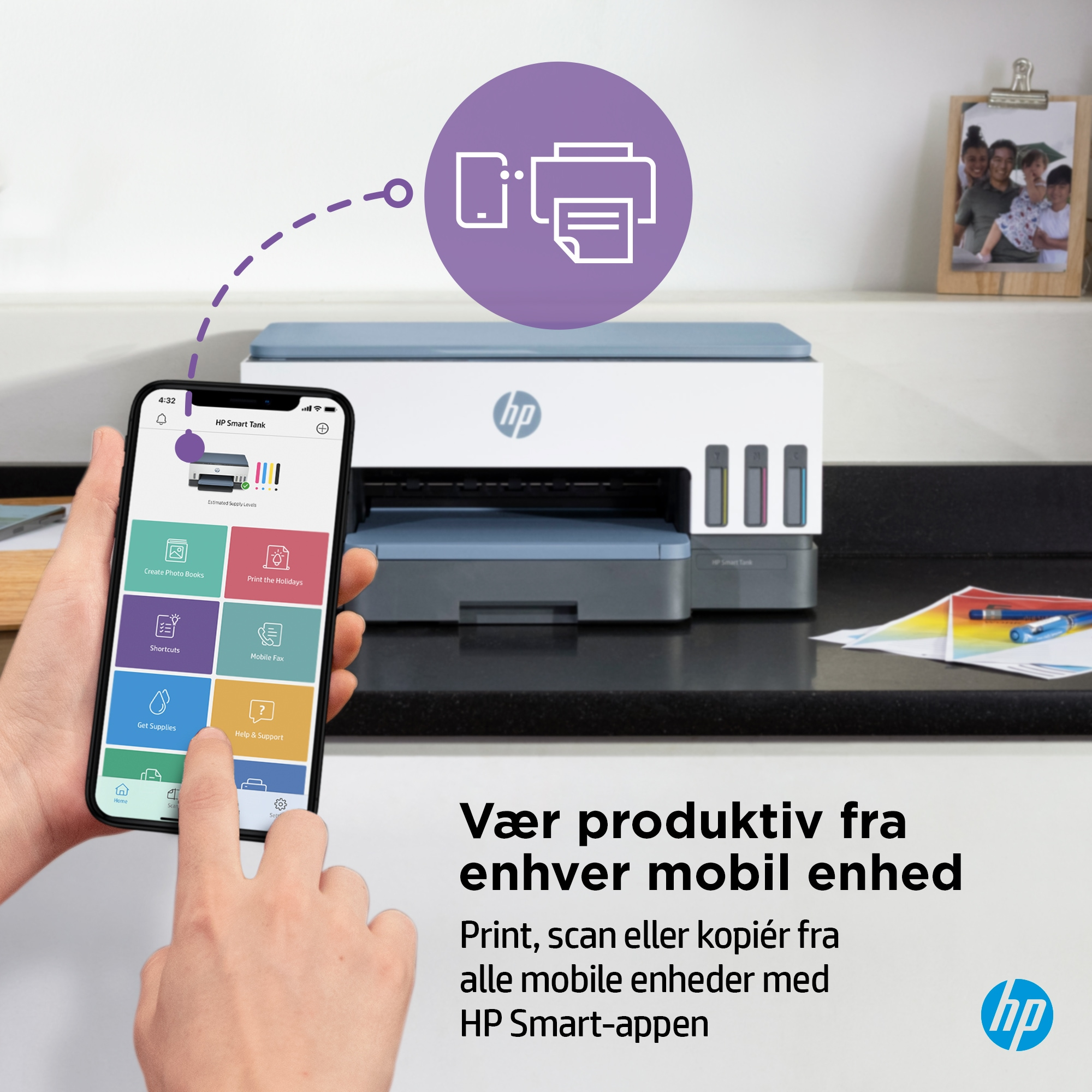 HP Printer Smart Tank 7006 All-in-One - Inkjet - Colored - 28B55A#BHC