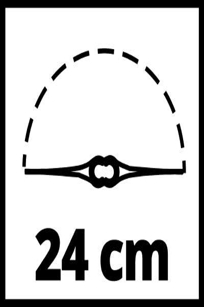 Einhell GC-CT 18/24 Li P - Coupe-bordures - 24 cm - Poignée à boucle en D - 8 500 tr/min