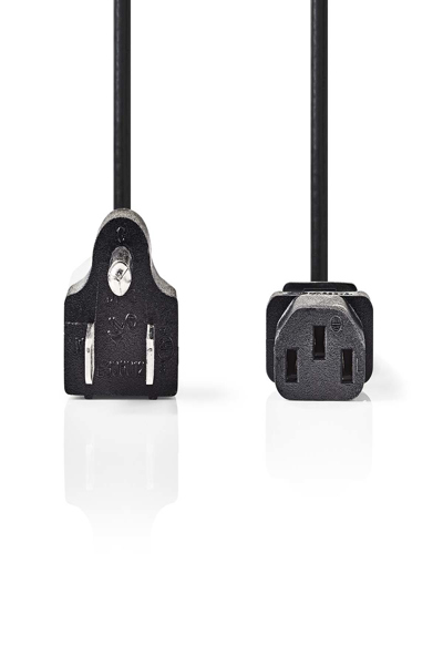 Nedis CEGL11500BK20 - 2 m - Power plug type B - IEC 320