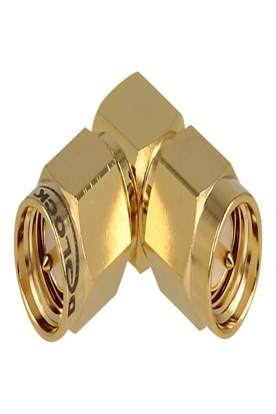Delock Aerial adapter - SMA male angled to SMA male - 12020