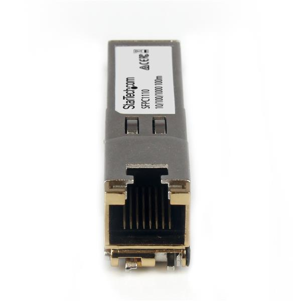 StarTech Cisco SFP-GE-T Compatible SFP Transceiver Module - 1000BASE-T - Copper - 1250 Mbit/s - SFP - SFP - 100 m - IEEE 802.3ab - SFPC1110