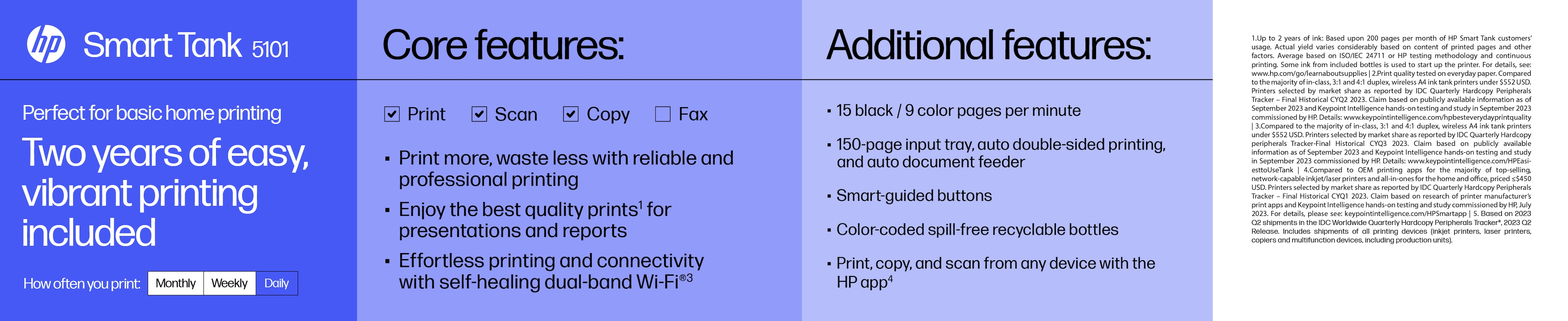 HP Printer Smart Tank 7006 All-in-One - Inkjet - Colored - 28B55A#BHC